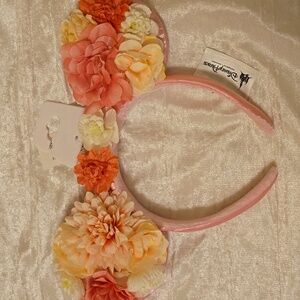 NWT Disney Floral Mickey Ears Headband